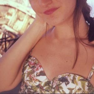 Tropical high waist bikini set size 4